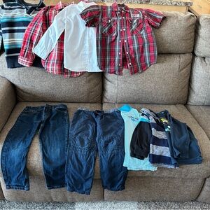 Plaid Red Kids Shirt